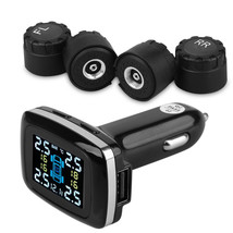 Wireless Tire Pressure Monitor Cigarette Lighter +4 External Sensor LCD ... - $94.95