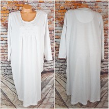 Cabernet Large Cotton Prairie Nightgown Vintage Sequins Long Sleeve - £23.03 GBP