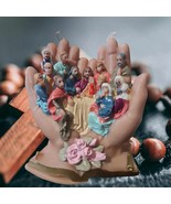Large Last Supper Candle Held in Gods Hands That Inspires the Love of Our Lord - $55.00