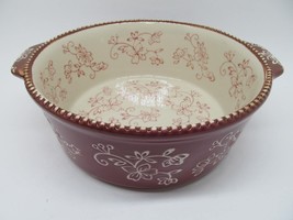 Temp-Tations by Tara Floral Lace 1.5 qt Round Ovenware baker dish - £11.57 GBP