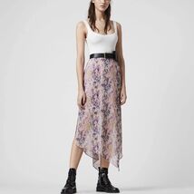 All Saints Rhea Masala Midi Skirt, Mink Pink, Summer Lightweight, Size 2... - $99.00