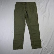 LOFT 6 Green Skinny Linen Blend Utility Casual Womens Pants - £15.61 GBP
