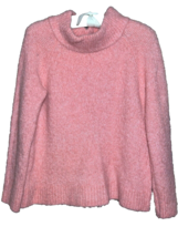Anthropologie Moth MEDIUM Boucle Sweater Women Pink Mock Neck  -  AC - $16.85