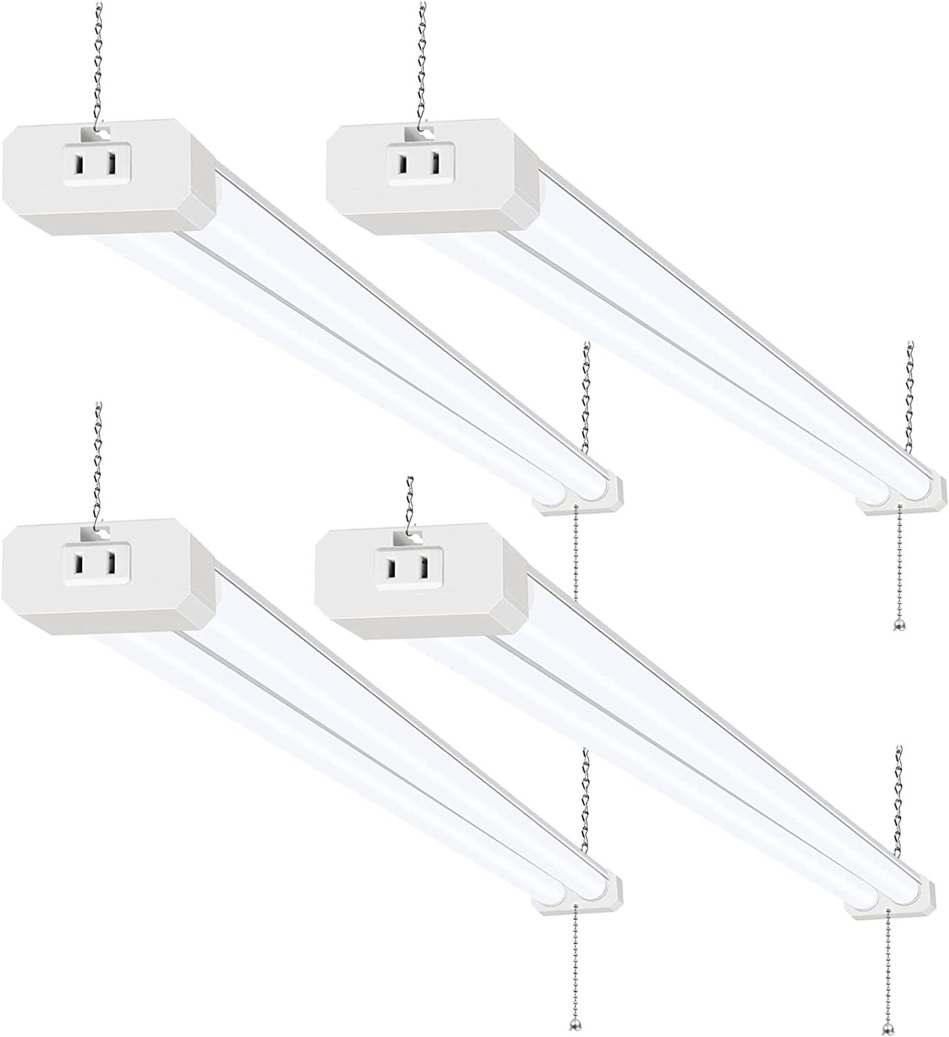 Primary image for 4 Pack 4 Ft. Led Shop Light, Linkable Utility Shop Lights, 42W, 5000K, Etl.
