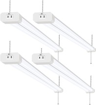 4 Pack 4 Ft. Led Shop Light, Linkable Utility Shop Lights, 42W, 5000K, Etl. - $58.98