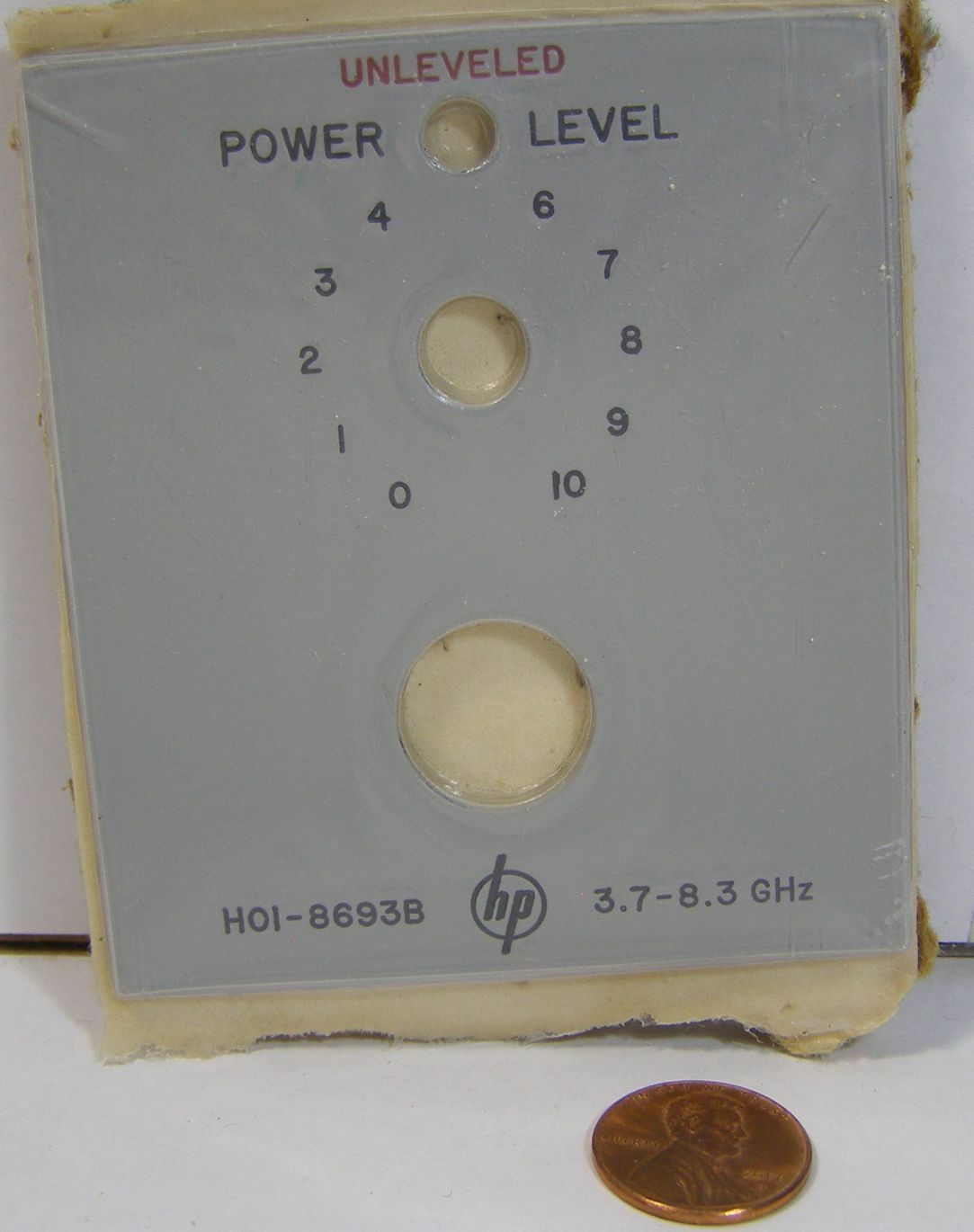 HP HOI 3.7-8.3 GHz FRONT PANEL 08693-0102 - $5.99