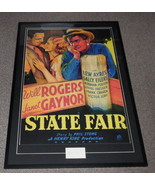 Will Rogers Sr Signed Framed 33x48 State Fair Poster Display - £464.40 GBP