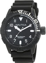 Nautica NSR 106 Black Dial Black Silicone Men&#39;s Watch - $1,548.68 MXN