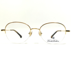 Brooks Brothers Eyeglasses Frames BB1042 1172 Gold Round Half Rim 48-18-150 - £73.25 GBP
