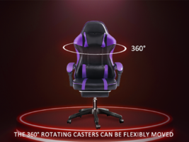 Elite Comfort Adjustable Gaming Chair with Lumbar Pillow, Headrest &amp; Foo... - $2,660.77 MXN