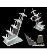 STACKABLE 5 PAIR ACRYLIC SUNGLASS DISPLAY RACK glasses holder new sungla... - $14.83 CAD
