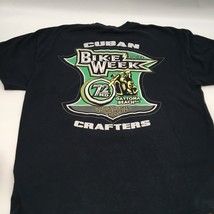 2013 Cuban Crafters Cigars Daytona Bike Week 1st Annual Cigar Burn T Shirt XL Bk - £14.97 GBP