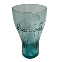 Coca-Cola Blue Soda Fountain 6 inch Promo Drinking Glass EUC - $13.45