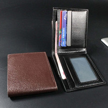 Premium Genuine Leather Mens Black Wallet  Cowhide - £16.87 GBP