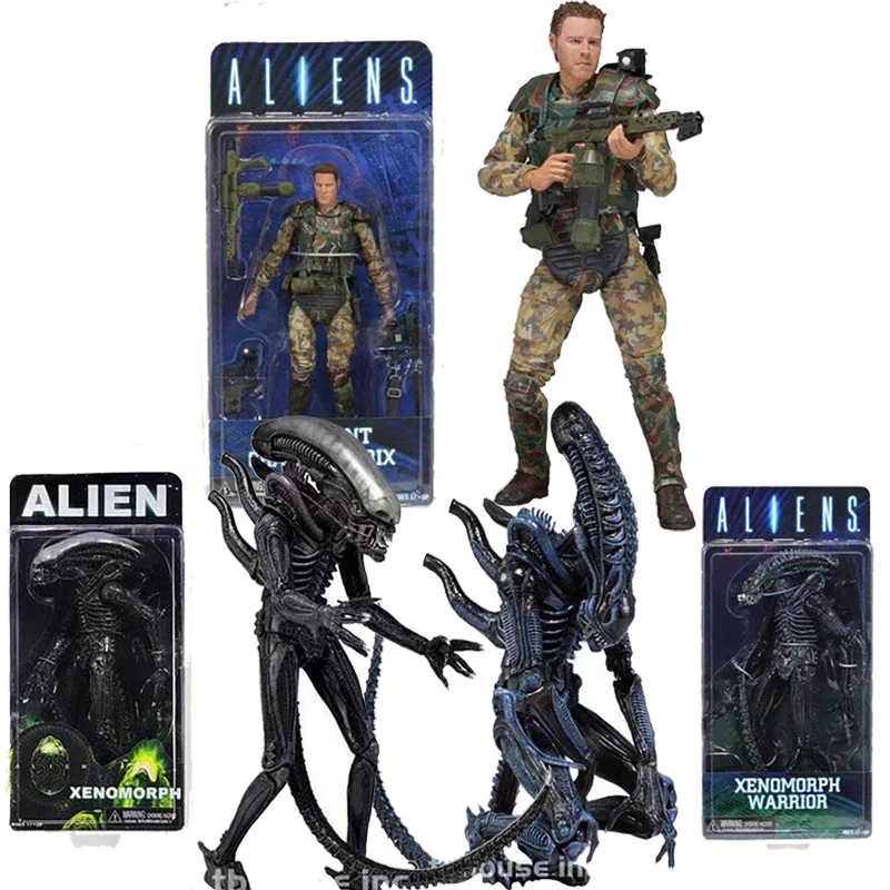 NECA Figure Aliens vs Predator Sergeant Craig Windrix Xenomorph Warrior PVC - £24.32 GBP+