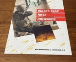 McDonnell Douglas Bullet-Trap Rifle Grenades Promotional Advertisement K... - $19.80