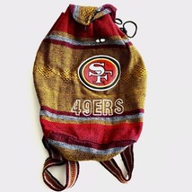 San Francisco 49ers Football Team Fan Woven Cloth Backpack Fan Gear - $11.84