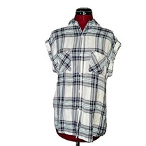 Rails Shirt Multicolor Women Button Down Plaid Short Sleeve Size Small Pockets - £31.58 GBP