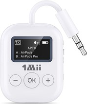 1Mii Bluetooth Transmitter For Airplane,Bluetooth Adapter For Tv,Airplane, White - $57.99