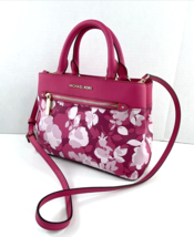 Michael Kors Hailee Satchel XS  Crossbody Tote Pink Floral  Purse B2Q - $108.89