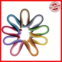 36-Color Selection of 10mm x 39cm Paper Quilling Strips - 900 Strips Total - $538.03 MXN