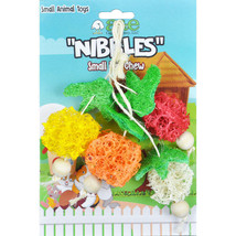 A &amp;E Cages Nibbles Small Animal Loofah Chew Toy Bunch of Fruits; 1ea - £4.70 GBP