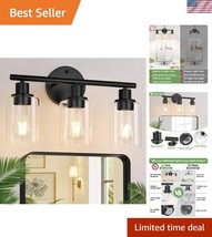 Versatile LED Bathroom Lighting - 3-Light Vanity Wall Fixture for Any Room - $49.50