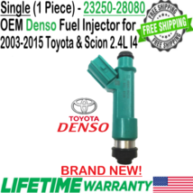 NEW OEM Denso 1Pc Fuel Injector for 2009-2014 Toyota Matrix 4 Cylinder 2.4L I4 - £81.37 GBP