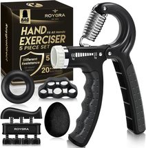 Hand Grip Strengthener Workout Kit 5 Pack Adjustable Resistance Diverse ... - £12.11 GBP
