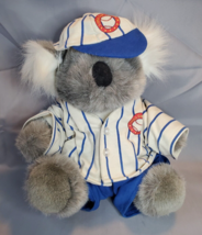 Pawsenclaws Koala Bear Plush in Baseball Outfit Custom Bear Hand Stuffed 10in - £12.51 GBP