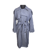 Banana Republic Women&#39;s Blue Chambray Linen Blend Trench Coat Size XL - £140.62 GBP