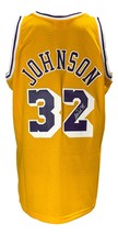 Magic Johnson Signed LA Lakers 1984-85 Yellow M&amp;N HWC Swingman Jersey BAS ITP - £276.19 GBP