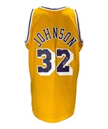 Magic Johnson Signed LA Lakers 1984-85 Yellow M&amp;N HWC Swingman Jersey BA... - £275.91 GBP