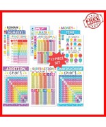 Colorful 12 Poster Math Learning Pack - Perfect for Classrooms &amp; Homesch... - $57.83 CAD