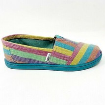Toms Classics Pink Tropic Youth Slip On Casual Flats Shoes - £22.34 GBP