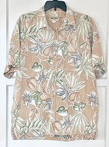 Hawaiian Style Shirt -  Hibiscus, Plumeria Floral Pattern Print - Sz XL - £13.42 GBP