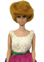 1960's Blonde Bubble Cut Barbie White Lips in 1965 "Fraternity Dance" #1638 image 2