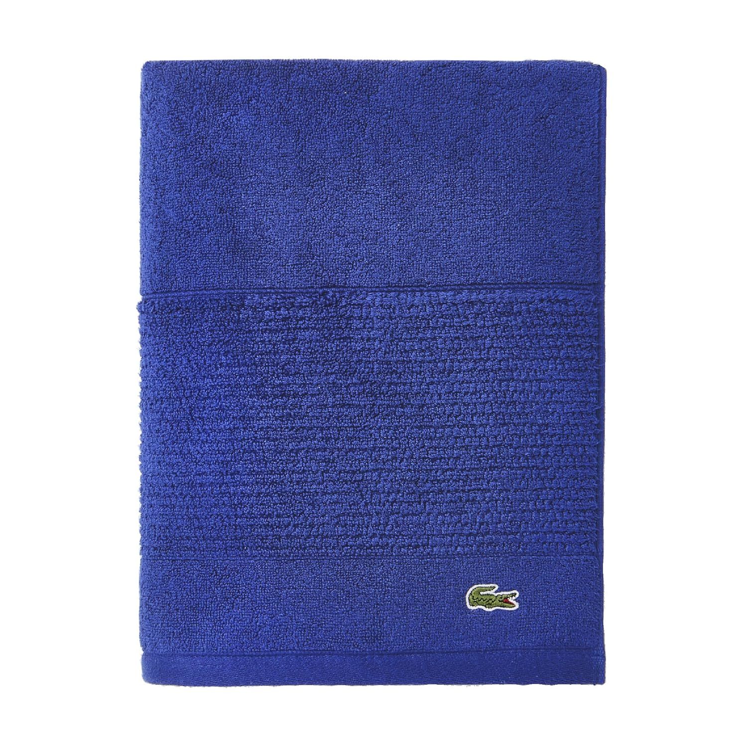 Lacoste Legend Towel, 100% Supima Cotton Loops, 650 GSM, 30"x54" Bath, Surf Blue