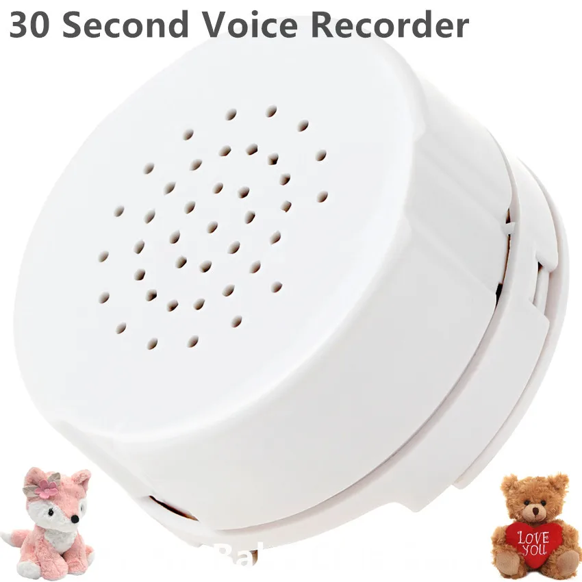 30 Second Voice Recorder, Record Custom Message for Plush Toy, Stuffed Bear Toy, - £13.45 GBP