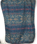 Vintage Sanderson Martex Pillowcase Sham Green Christmas Colors - €14,08 EUR