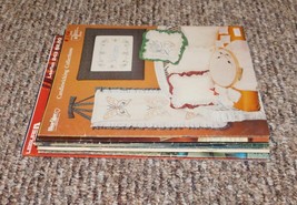 Lot 13 Candlewicking &amp; Chicken Scratch Embroidery Booklet Leaflet Patter... - $34.64