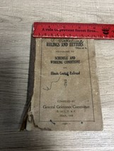 Vintage Railroad Illinois Central 1928 Work Conditions book Civil rights issues - £32.66 GBP
