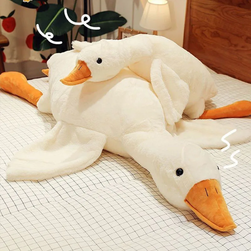 Kawaii large goose stuffed animal duck pink giant goose plush toys sleeping pillow big thumb200