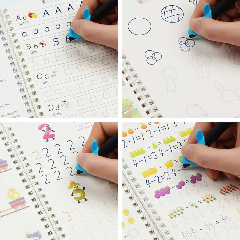 Play New A Book Montessori Calligraphy Copybook Kid NotA Reusable Calligraphy Ha - £23.18 GBP