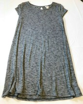Mossimo Supply Co. Women&#39;s Junior&#39;s Dress Short Sleeve Navy Blue Heather EUC -- - £14.10 GBP