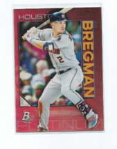 Alex Bregman (Houston Astros) 2020 Bowman Platinum Purple Parallel Card #86/199 - £3.95 GBP