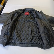 Vintage Hind Men's Black Motorcycle Jacket Genuine Leather Heavyweight Lined 2XL image 11