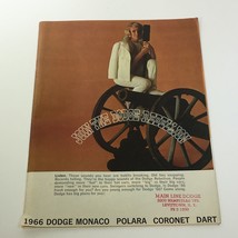 1966 Dodge Monaco Polara Coronet Dart 101-Horsepower V-8 Engines Car Brochure - £8.32 GBP