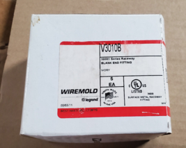 WIREMOLD V3010B BLANK END FITTING, NEW - BOX of 5 - $19.95