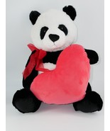 Gund Panda Holding Heart Plush Stuffed Animal Love Large Black White Red... - £10.29 GBP
